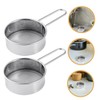 BUGUUYO 2pcs Handheld Mini Stainless Steel Flour Sifter Mesh Powder