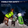 VIVAGLORY Rip Stop Dog Life Vest, Swimming Vest with Handle,