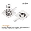 MECCANIXITY Battery Spring Plate AA Battery Spring Contact Nickel Plate