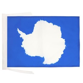 Antarctic Flag 18'' x 12'' cords - Antarctic continent SMALL flags 30 x 45cm - Banner 18x12 in - AZ FLAG
