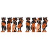 Beistle Scat Cat Band Cutouts, Black/White/Orange