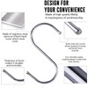 S Hooks for Hanging Clothes (10 Pack), Stainless Steel S