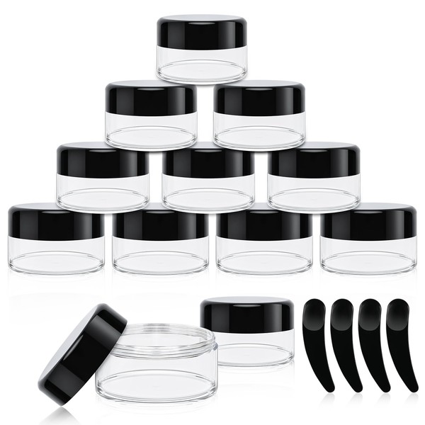 Zikenis Pack of 12 Jars, 20 ml Empty Cream Jars