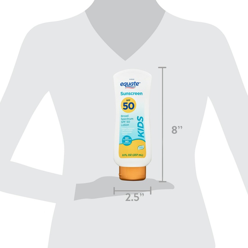 Equate sunscreen spf 50 for Kids- Broad Spectrum, 8 fl