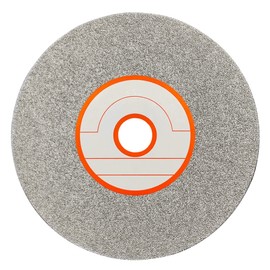 CAQUXIL Diamond Flat Lap Disc 4 Inch 60 Grit, 5/8 Inch Arbor, Diamond Flat Lap Wheel for Gemstone Glass Ceramics, Grinding Sanding Disc, Lapping Polishing Disc