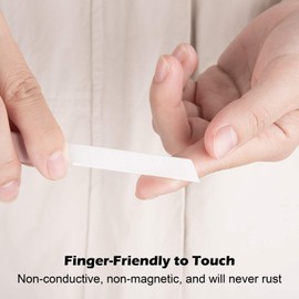 CUTOKAY Retractable Ceramic Blade Utility Knife Finger Friendly for Foam Paper cutter Opening Package Box Cutting for Cartons Smooth Safty Extra 3 Blades Included (0.35inch Wide) Morandi Pink Shells