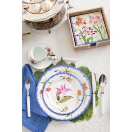 Caspari Isabelle's Garden Paper Salad & Dessert Plates - 16 Count