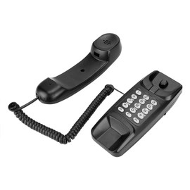 Fixed Wall Telephone for Households, Corded Business Phone with Desk, Redial, Flash and Call Mute Function, Suitable for Hotels, Offices and