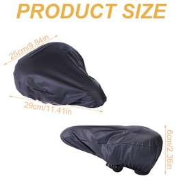GXGM 2 Piece Bicycle Saddle Covers Waterproof Bicycle Saddle Covers Universal Saddle Covers for Any Bike