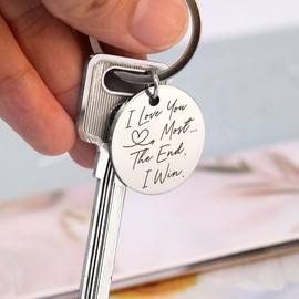 MUCOOS Valentine Keychain,Love Keychain for Boyfriend Girlfriend,Christmas Anniversary Birthday Gift for Wife Husband