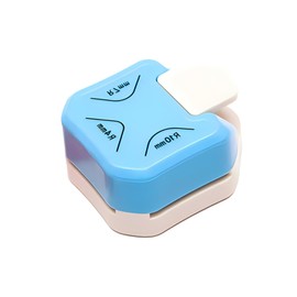 DONGFANGB Corner Cutter Corner Punch 3-in-1 Rounded Corner Punch (R4mm R7mm R10mm) Sharp Corner Cutter Blue for Paper, PVC, Office Supplies, Photos, Business Cards, Cards (Blue)