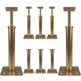 Noliven 8 PCS House Floor Jacks for Leveling, 11.6" - 16" Height Range, Screw Jacks for Home Leveling, Jack Posts for Basement, 4 ton Min and Max Height Capacity, Galvanized