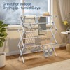 APEXCHASER Drying Rack Clothing - 3 Tier Metal Clothes Drying