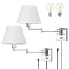 TRLIFE Wall Sconce Plug in, Dimmable Wall Sconces Set of