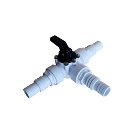 SPIRATO 3-way valve with nozzles, diameter 32-38 mm