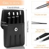 Pinzas De Cejas Profesionales De Acero Inoxidable 4 Piezas Negro
