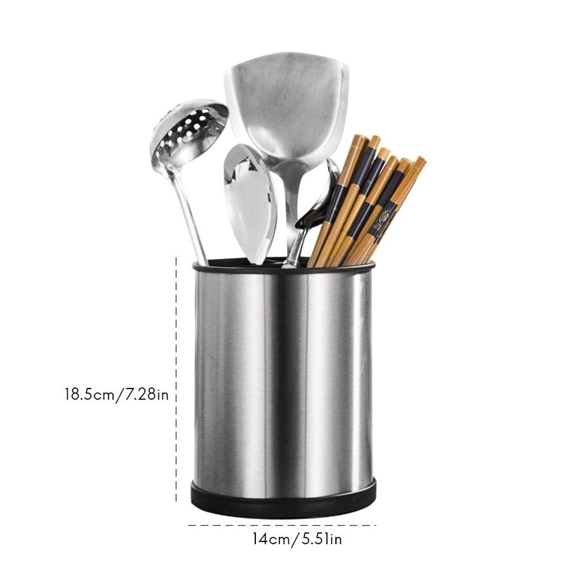 Kitchen Utensil Holder, 18.5 x 14 cm, Utensil Holder, Stainless
