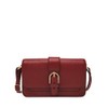 Fossil Damentasche Zoey, rote schwarze kleine Crossbodytasche aus Leder, L:
