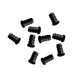 RuiMi 3.5mm Earphone Hole Dustproof Plug Black Silica Gel Material PC Mic Audio Interface Silica Gel Plug Universal 10pcs/bag