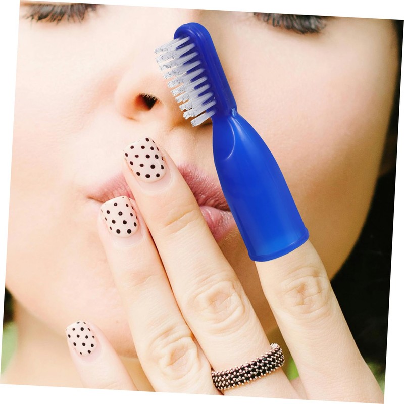 Gatuida 20Pcs Mini Portable Prison Toothbrushes Safe Half Finger Design