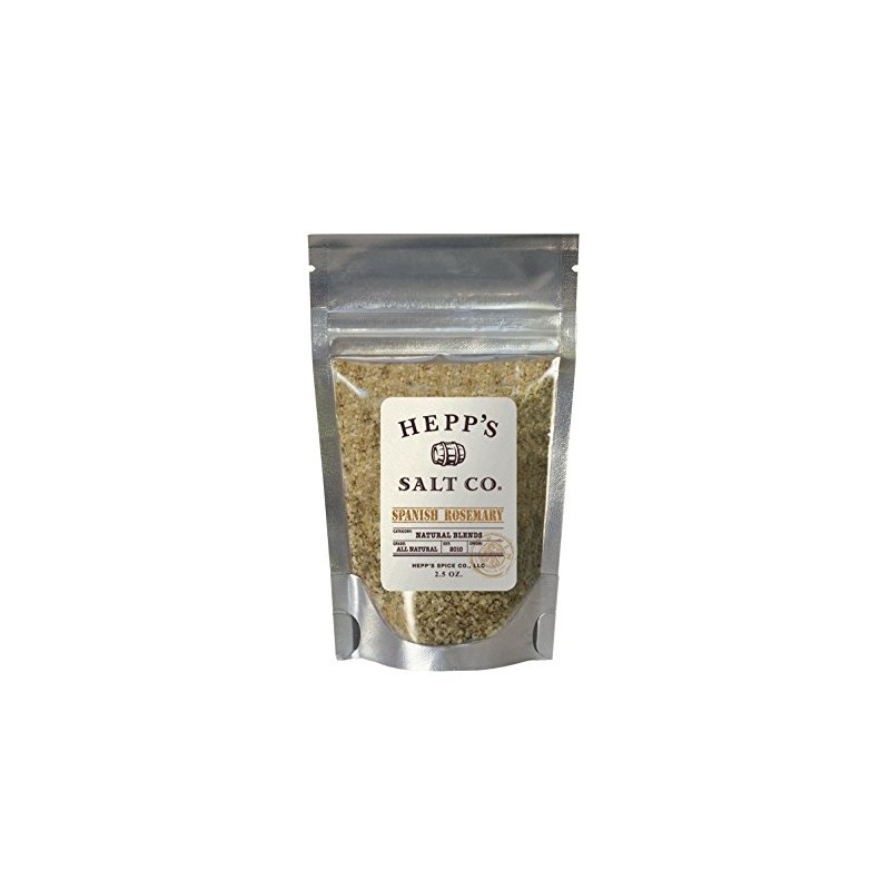 Hepp's Salt Co, Rosemary Salt, 2.5 oz Pouch