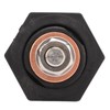 1Pair Thru Panel Battery Terminal Connectors 3/8 In Black Red