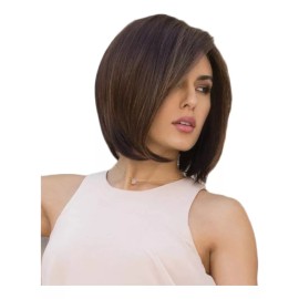 Generic Peluca De Pelo Sintético Marrón A La Moda Para Mujer