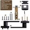 ZLLkeji Keyless Door Lock Door Handle Set Black Handle Set