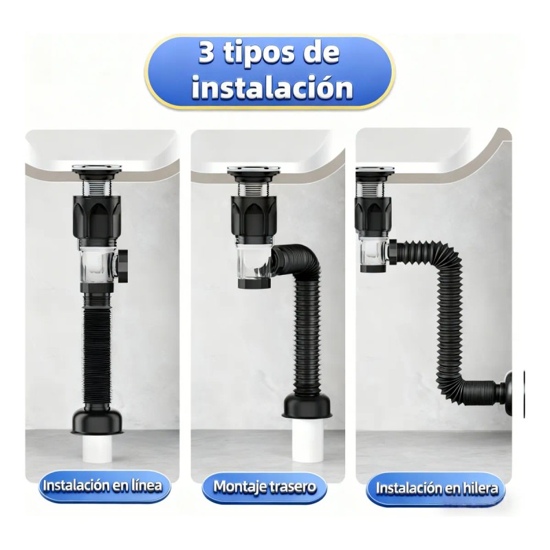 Caspol Con Sistema Antiolor Y Pulsador Automático De Fregado