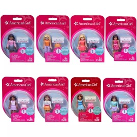 Mattel Mega Bloks American Girl Doll 8 pack Series 1 Personalize Style Figures