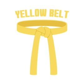 CafePress Yellow Belt Memory Keepsake Jewelry Box, 5"x5"x3.75"