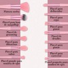 13 Piezas Brochas Maquillaje Y 3 Esponja Para Maquillaje Rosa