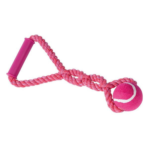 Nobby 67054 Toy Rope with Tennis Ball and Handle