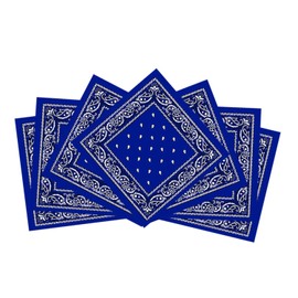 Trimming Shop Cotton Unisex Bandana Headband Scarf, Head wrap, Lightweight, Breathable and Durable for Wristband, Headwear, Raves, Riding, Outdoors, Parties (54cm, Navy Blue)