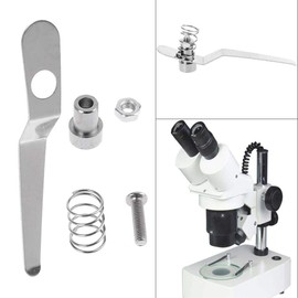CATSELURRY Stainless Steel Specimen Presser Holder Slides Clips for Biological Microscope Accessories Parts Easy to Install