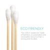 Navaris 800 Eco Cotton Buds Made of Bamboo in a