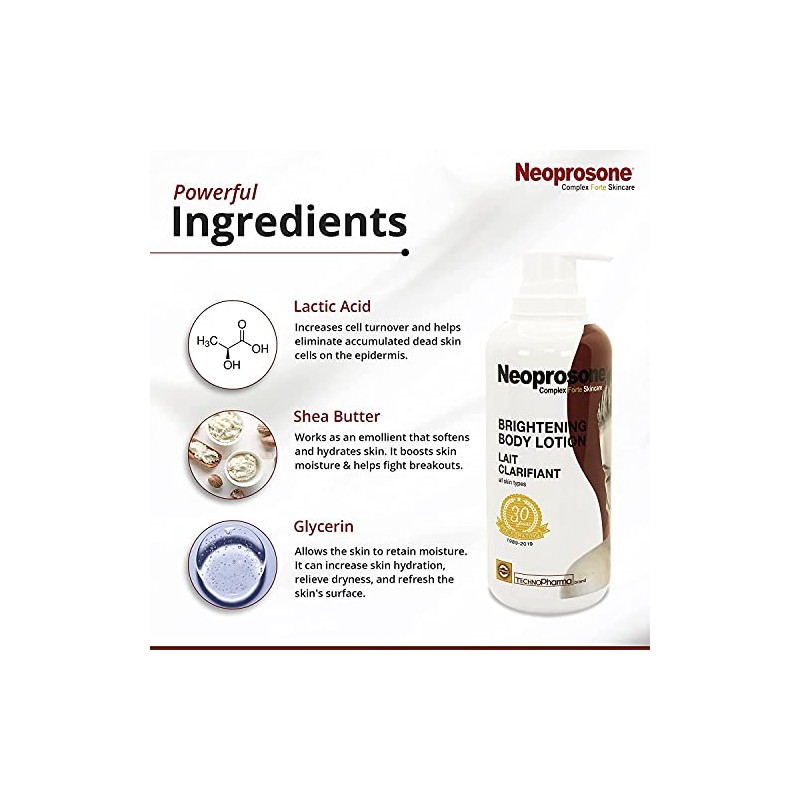 Neoprosone- Loci?n Corporal Iluminadora 400 Ml: Para Manchas Oscuras, Aclara