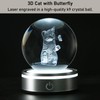 Goutangen 3D Cat Lover Gifts for Women Crystal Ball Cat