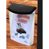 Outdoor Brochure Holder Box Frosted Acrylic with Black Lid Holds