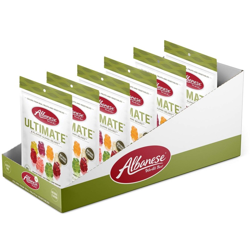 Albanese Ultimate Gummy Bears, 8 Flavor Gummi Bears, 7.75 Ounce