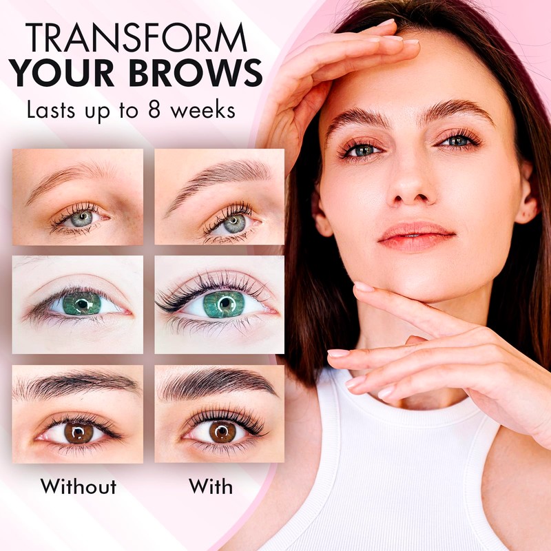 Eyebrow Lamination Kit, At-Home Brow Lift Kit for Beginner/Professional, Includes