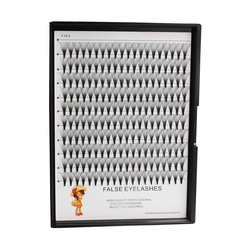 Bodermincer 200pcs 20D Premade Volume Fans Eye Lashes Extensions Thickness