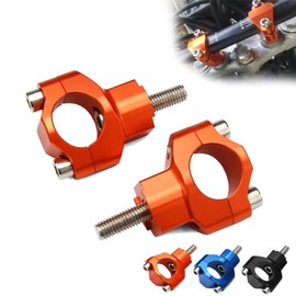 JFG RACING Dirt Bike Handlebar Riser,CNC Motorcycle Handle Bar Mounts Clamps for 125-530 SX SXF EXC EXCF XCW XCFW 2000-2016-Oange