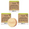 Niyok Natural Cosmetics 2-in-1 Solid Shampoo + Conditioner Bar, Green