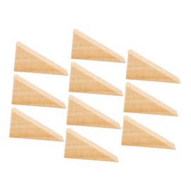DOITOOL 10pcs Wooden Door Wedges Collision Door Stoppers Durable Wood Doorstops with Nonslip Footpad Easy Installation for Home and Office