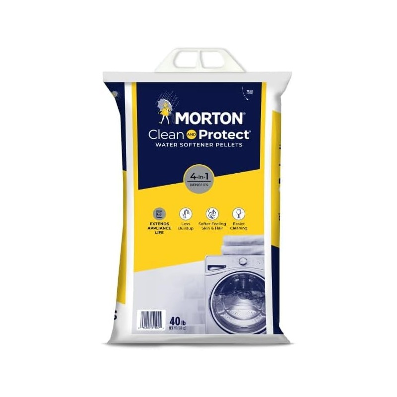 MYNERK Morton Clean and Protect Water Softener Salt Pellets, 40