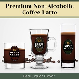 Golden Nest Liquor-Flavored Coffee Latte | Ready to Drink Liquor-Inspired Non-Alcoholic Creamy Beverage | All Natural No Preservatives | 8 Fl Oz Can (Variety Pack, 8 Fl Oz (Pack of 12))