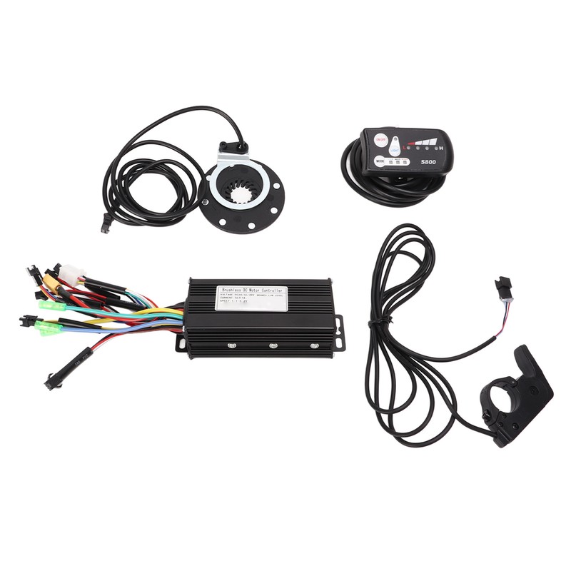 24V 36V 48V Sine Waving Controller Thumb Throttle PAS LED