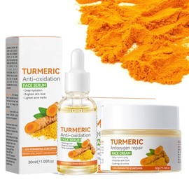 Turmeric face cream and face serum, dark spot removal for face, skincare women