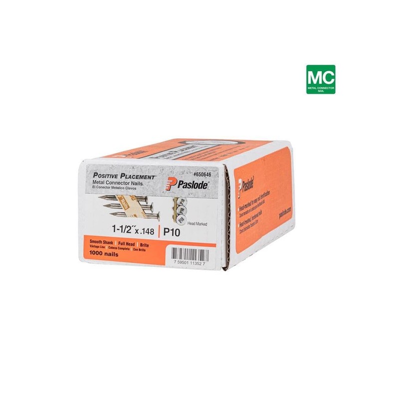 Paslode 650646 1-1/2" X .148" Positive Placement Metal Connector Nails